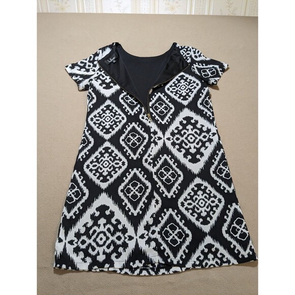 Lulus Womens Black & White Give Me A Print Shift Dress Size Small READ DESCPTION - Picture 6 of 11